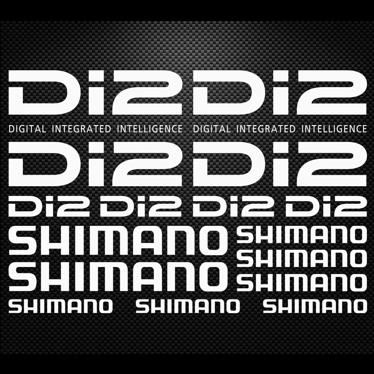 Shimano Di2 Cycling Vinyl Decal Sticker Set