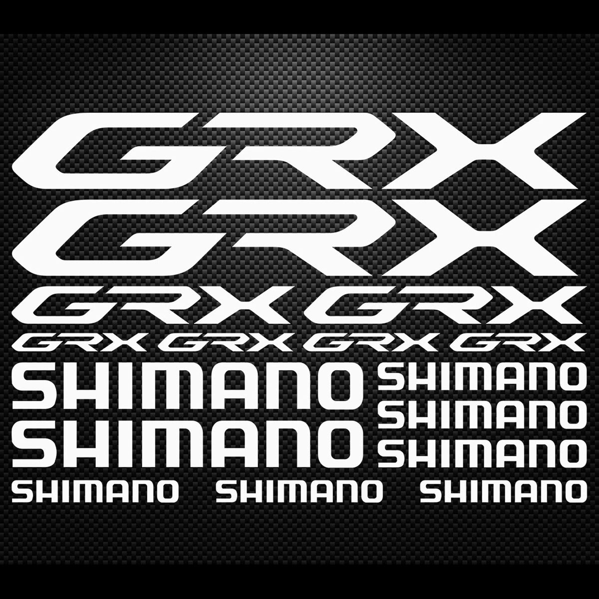 Shimano GRX Cycling Vinyl Decal Sticker Set