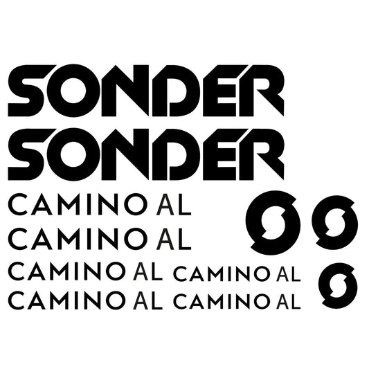 Sonder Caminoal Cycling Vinyl Decal Sticker Set