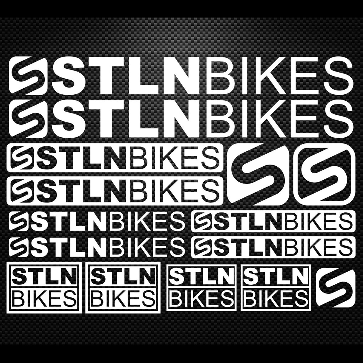 STLN Cycling Vinyl Decal Sticker Set