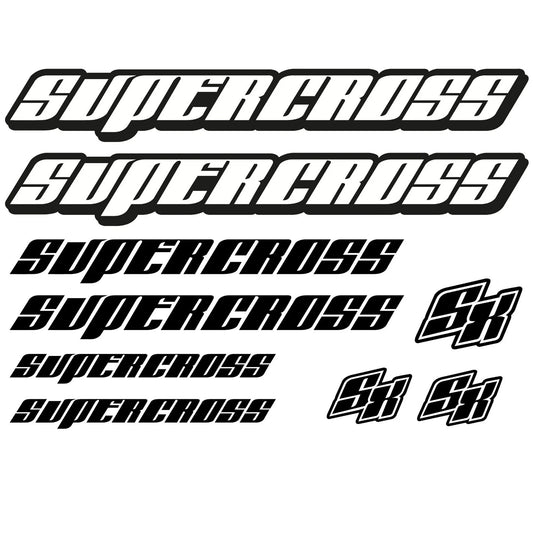 Supercross Bikes Cycling Vinyl Decal Sticker Set Style 2