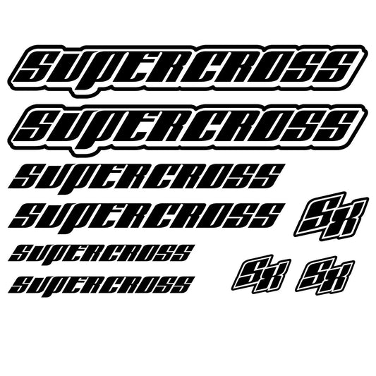 Supercross Bikes Cycling Vinyl Decal Sticker Set Style 3