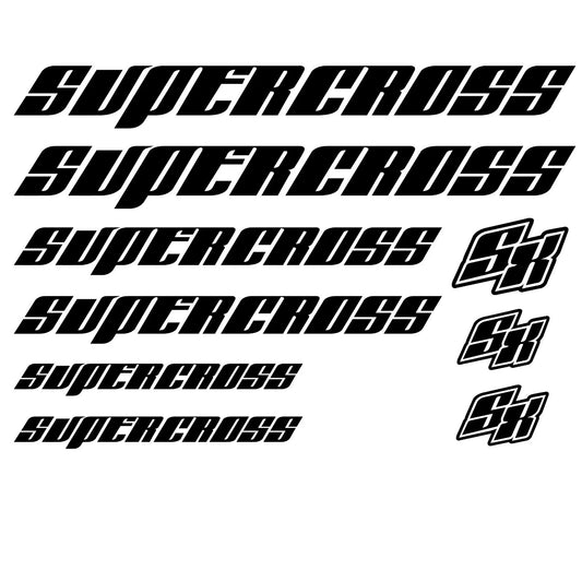 Supercross Bikes Cycling Vinyl Decal Sticker Set