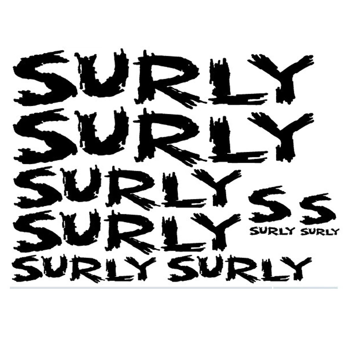 Surly Cycling Vinyl Decal Sticker Set