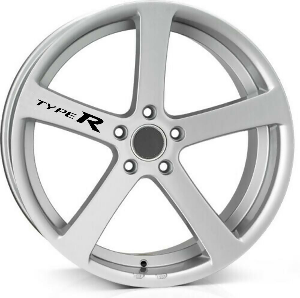 TYPE R ALLOY WHEEL Quality Vinyl Decal Stickers