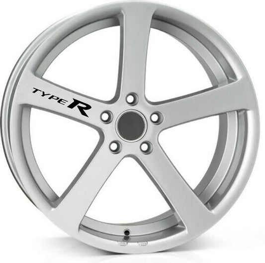 TYPE R ALLOY WHEEL Quality Vinyl Decal Stickers