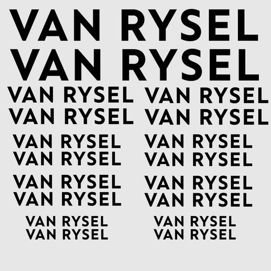 Van Rysel Cycling Vinyl Decal Sticker Set