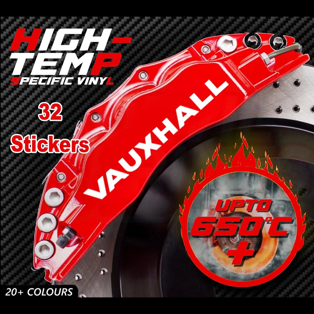 Vauxhall Break Caliper Quality Vinyl Decal Stickers