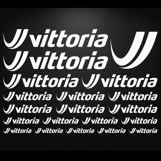 Vittoria Cycling Vinyl Decal Sticker Set Style 2