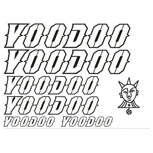 Voodoo Bikes Cycling Vinyl Decal Sticker Set Style 2