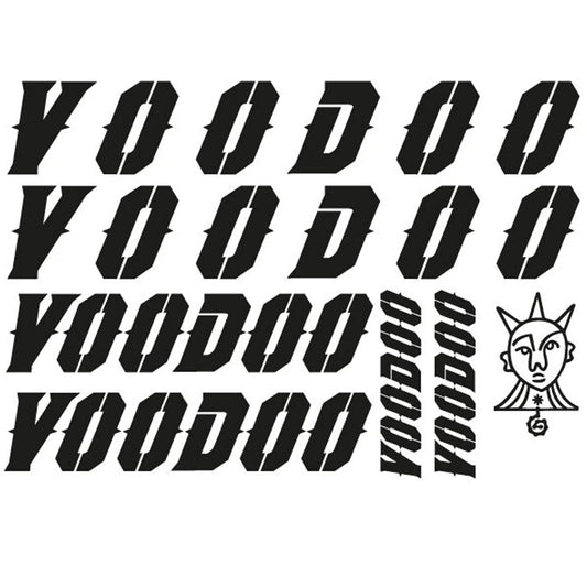 Voodoo Bikes Cycling Vinyl Decal Sticker Set