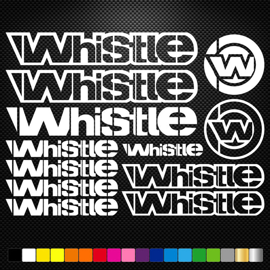 Whistle Vinyl Decal Stickers Sheet Bike Frame Cycles Cycling Bicycle