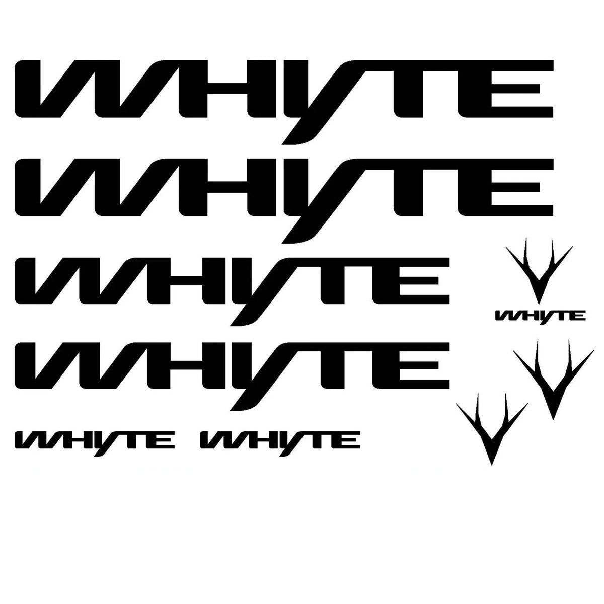 whyte Cycling Vinyl Decal Sticker Set Style 2