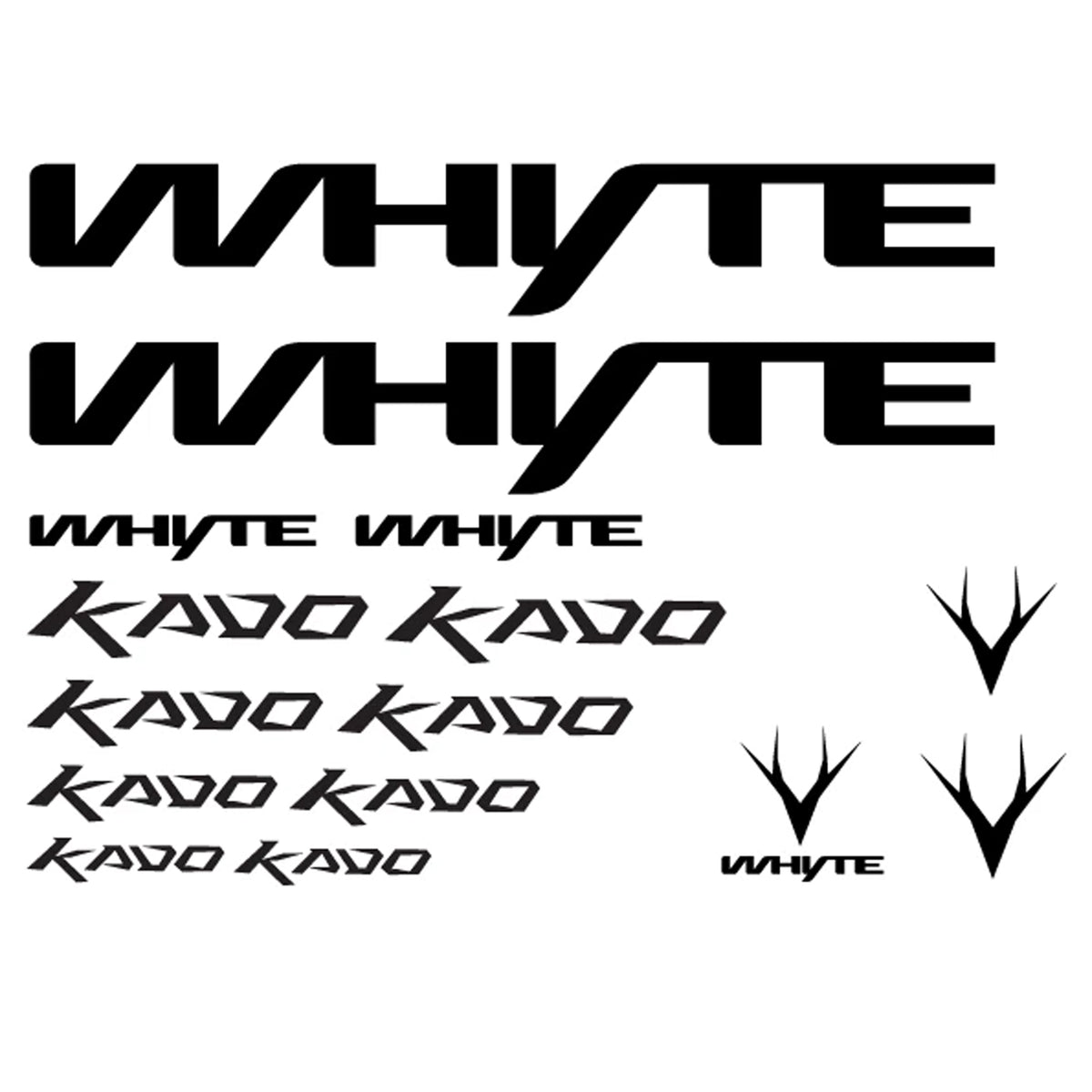 whyte 2024 KADO Cycling Vinyl Decal Sticker Set