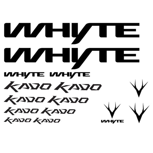 whyte 2024 KADO Cycling Vinyl Decal Sticker Set