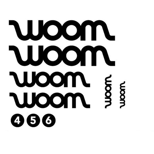 Woom Cycling Vinyl Decal Sticker Set