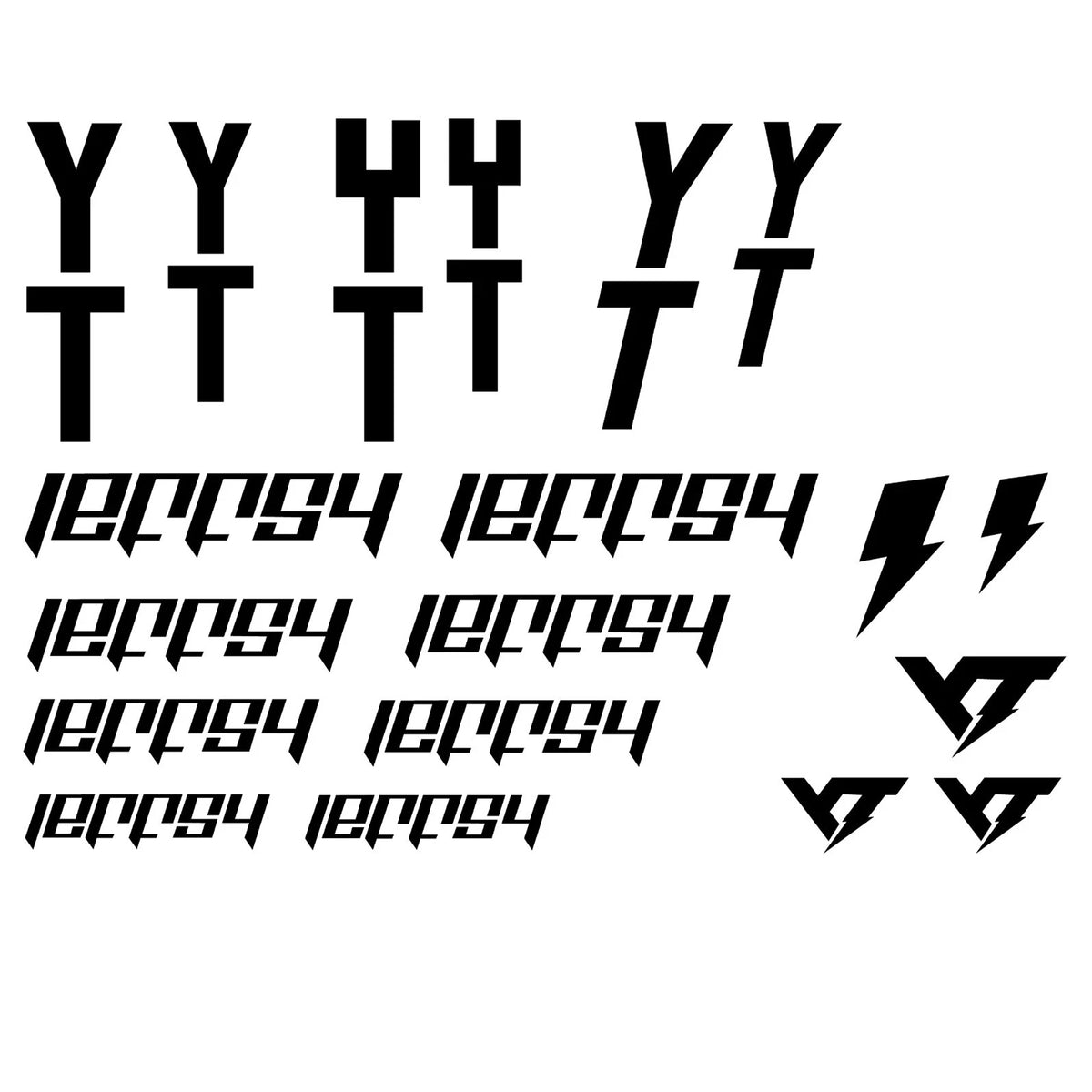 YT Jeffsy Cycling Vinyl Decal Sticker Set Style 4