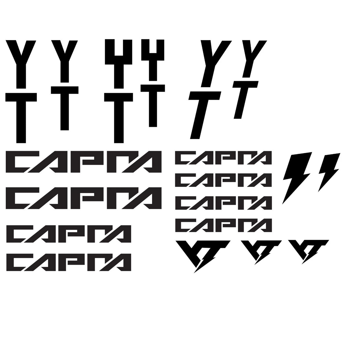 YT Jeffsy Cycling Vinyl Decal Sticker Set Style 3