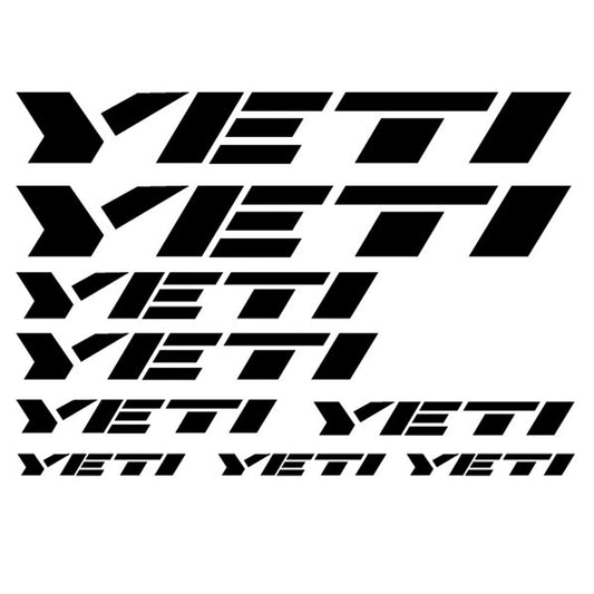 Yeti Cycling Vinyl Decal Sticker Set