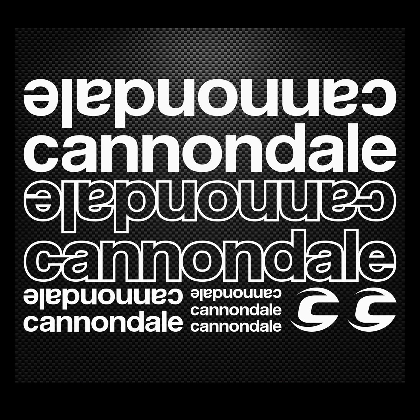 Cannondale Cycling Vinyl Decal Sticker Set