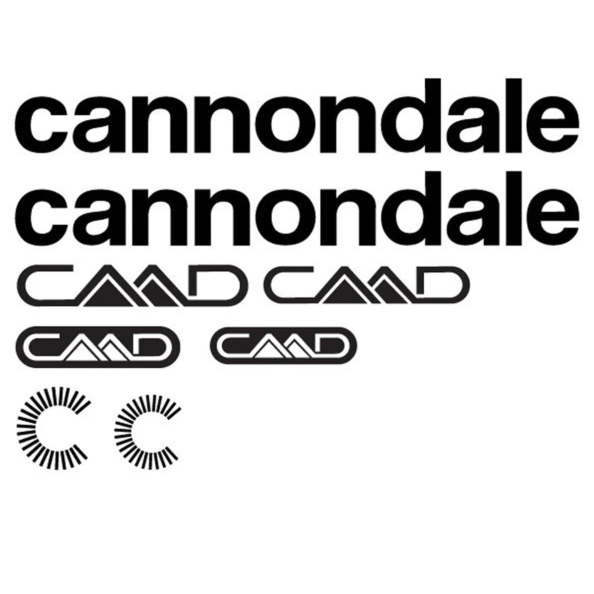 Cannondale Cycling Vinyl Decal Sticker Set Style 5