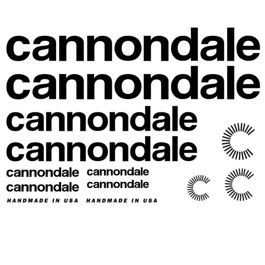Cannondale Cycling Vinyl Decal Sticker Set Style 6