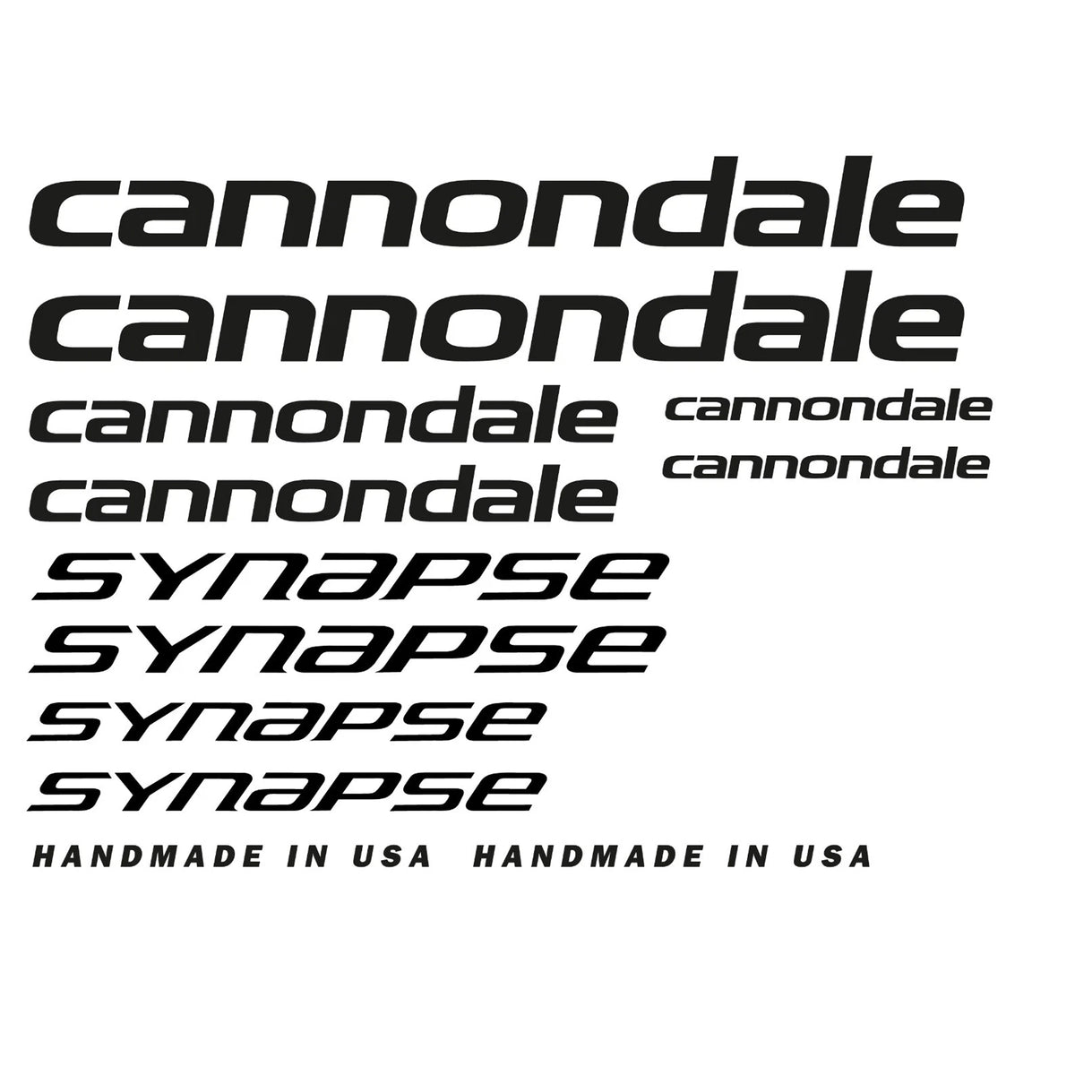 Cannondale Cycling Vinyl Decal Sticker Set Style 8