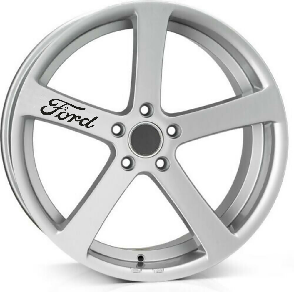 FORD ALLOY WHEEL Quality Vinyl Decal Sticker 100mm Long