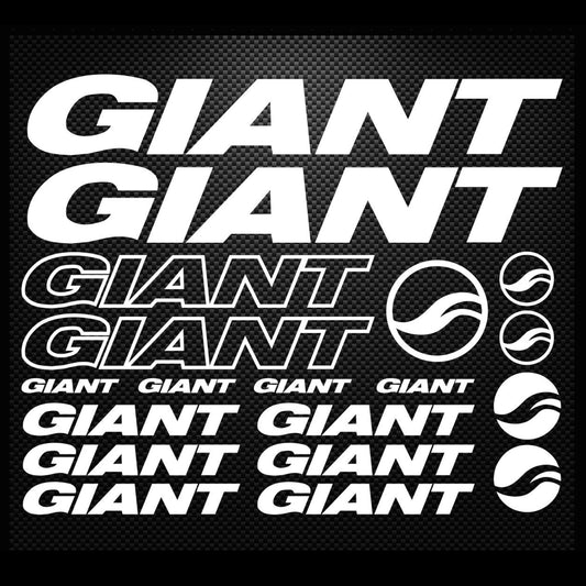 Giant Cycling Vinyl Decal Sticker Set
