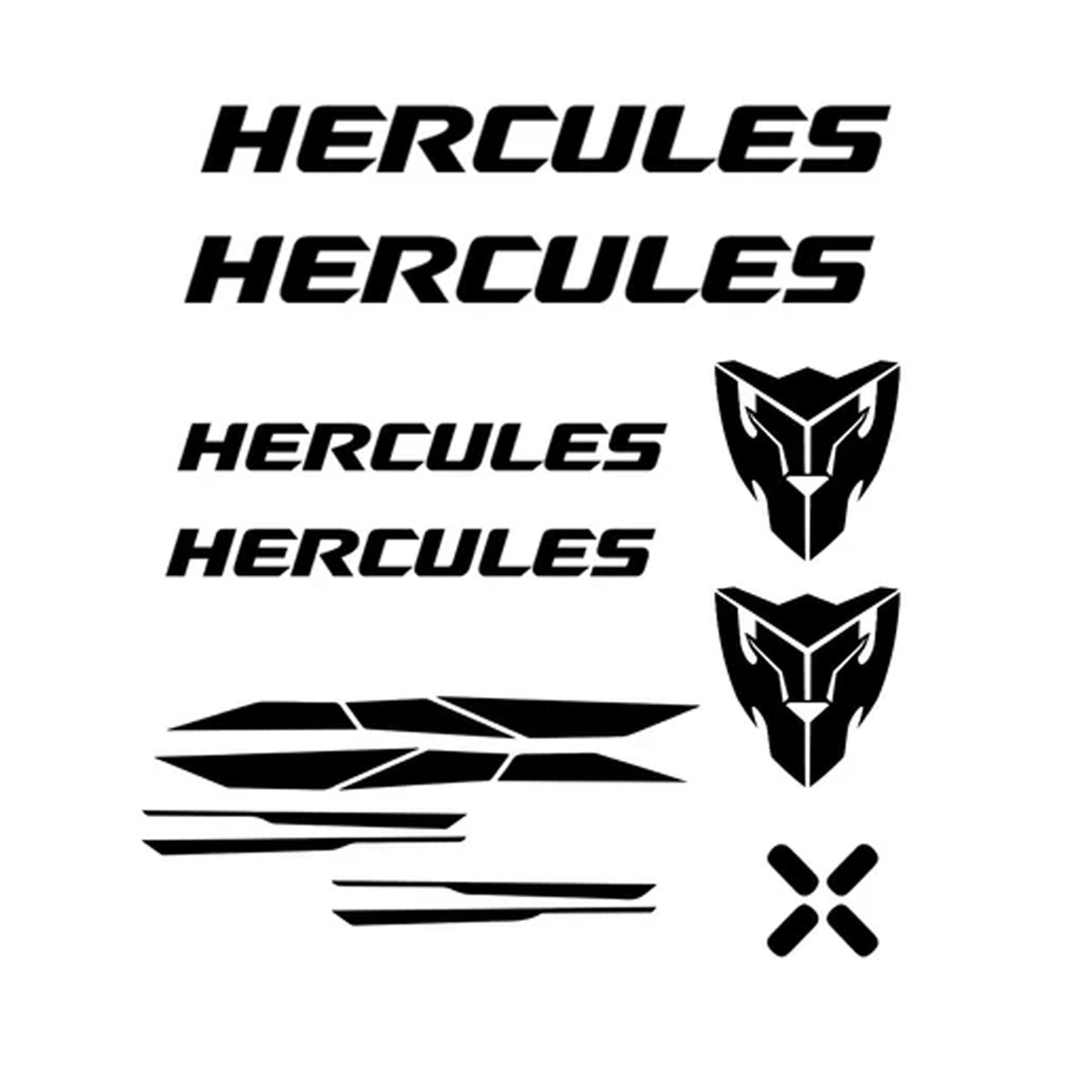 Hercules Cycling Vinyl Decal Sticker Set