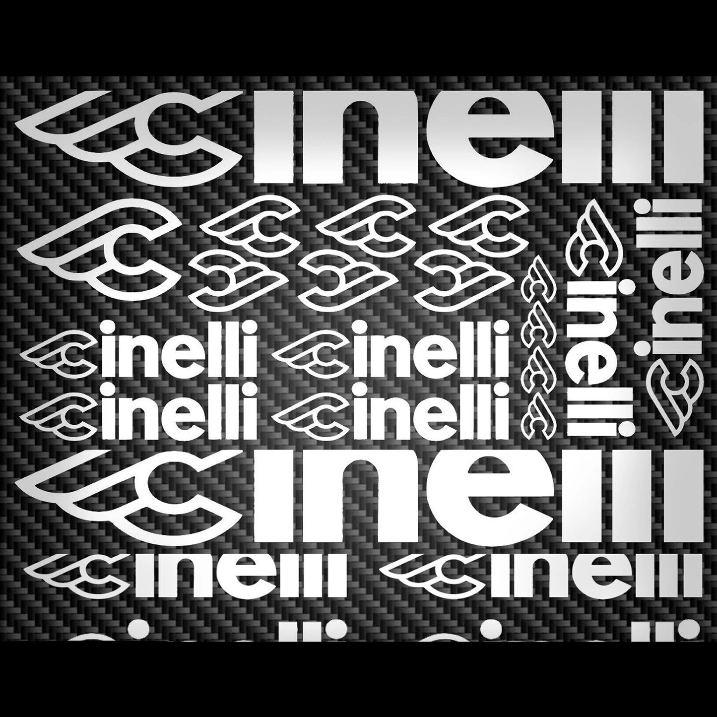 Cinelli Cycling Vinyl Decal Sticker Set Style 2