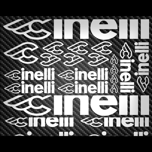 Cinelli Cycling Vinyl Decal Sticker Set Style 2