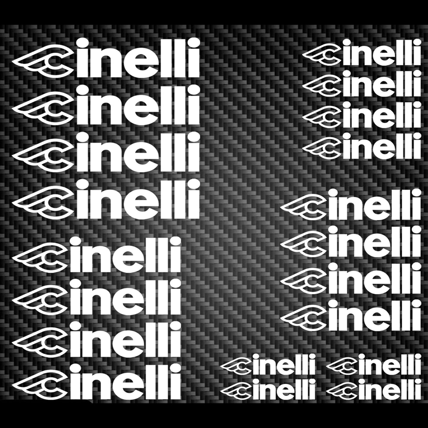 Cinelli Cycling Vinyl Decal Sticker Set