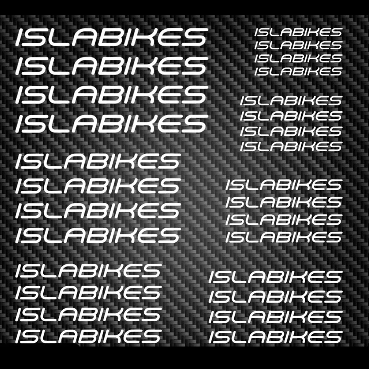 Islabikes Cycling Vinyl Decal Sticker Set Style 3