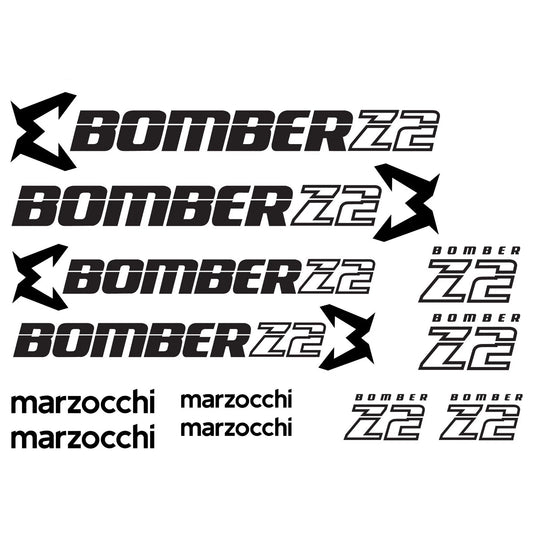 Marzocchi Bomber Z2 Cycling Vinyl Decal Sticker Set