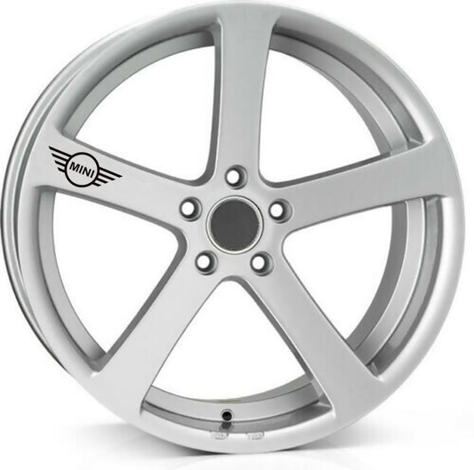 MINI ALLOY WHEEL Quality Vinyl Decal Stickers