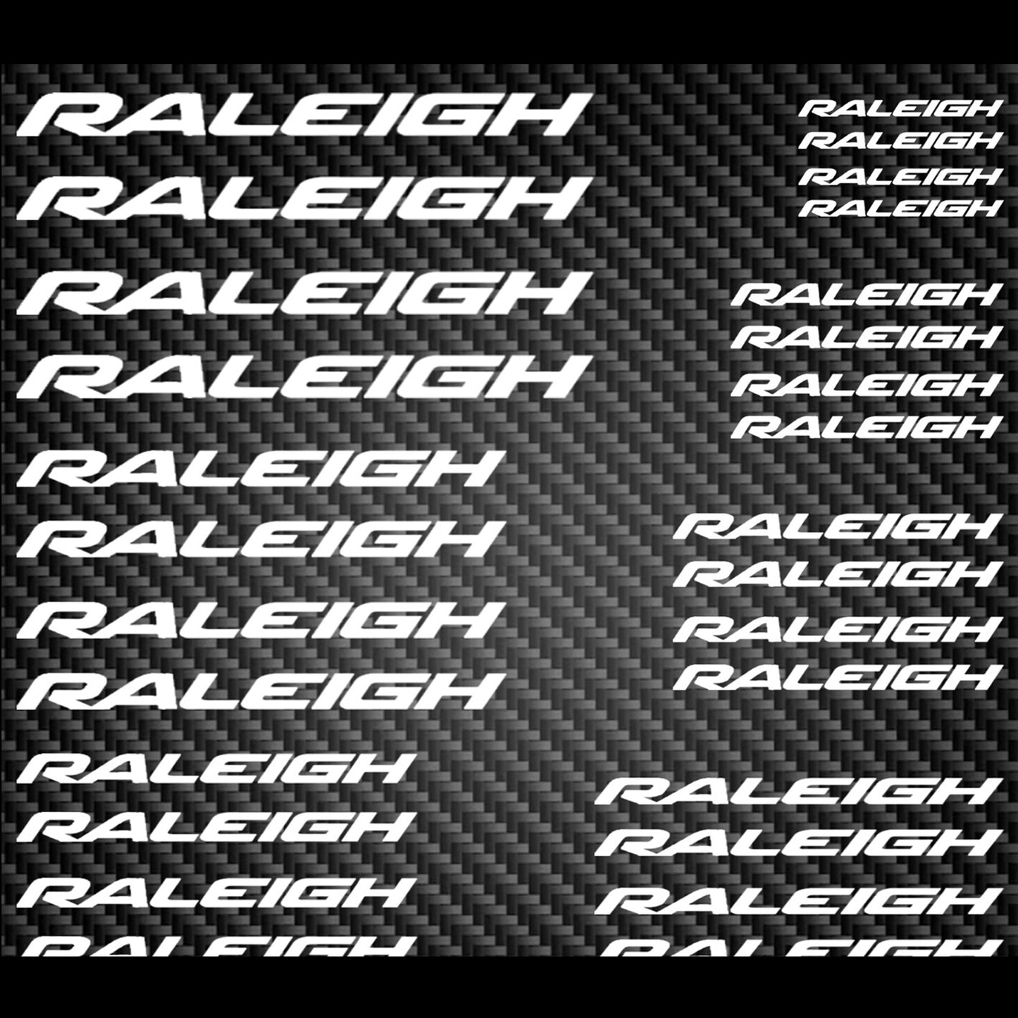 Raleigh Cycling Vinyl Decal Sticker Set Style 2