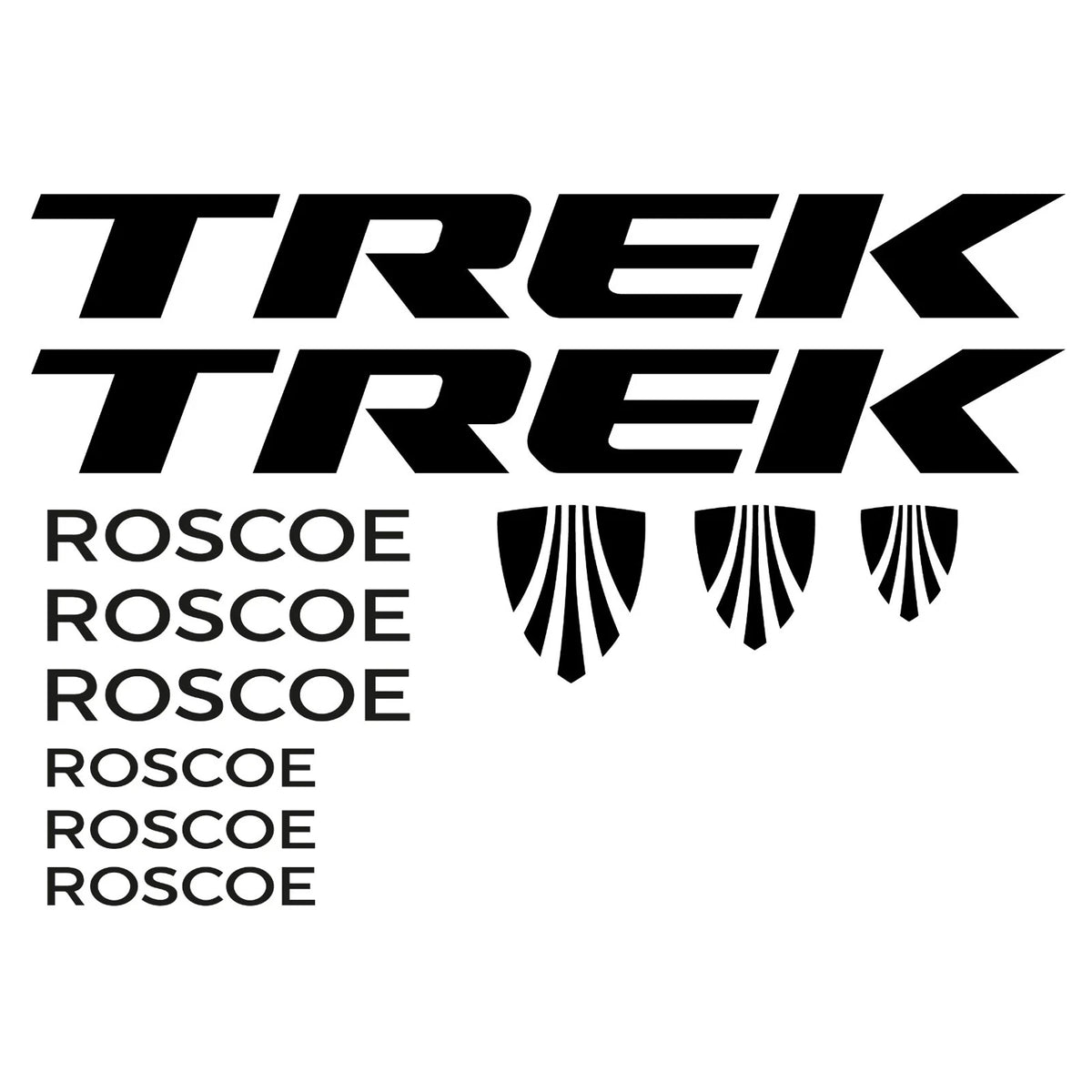 Trek Roscoe Cycling Vinyl Decal Sticker Set