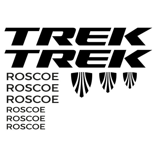 Trek Roscoe Cycling Vinyl Decal Sticker Set